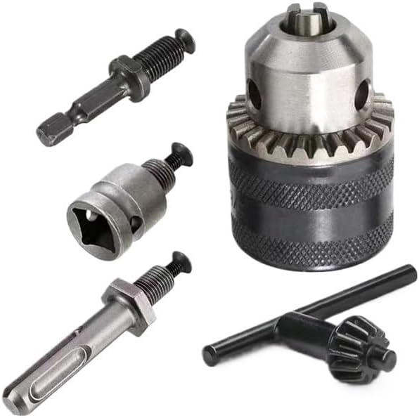 1PC 1.5-13mm Converter 1/2 20UNF Key Drill Chuck Thread Quick Change Adapter SDS 1/4 Impact Driver Wrench Bit Connecting Rod(A (3pcs Set))