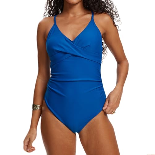 Maillot de bain une pièce col en V idéal pour vos vacances à la mer
