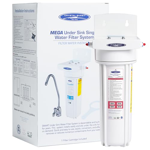 Crystal Quest Arsenic Removal/in-line Water Filter System Filters Up to 1000 Gallons - Inline Water Filtration for Refrigerator, Ice Maker, Water Cooler, Coffee Maker