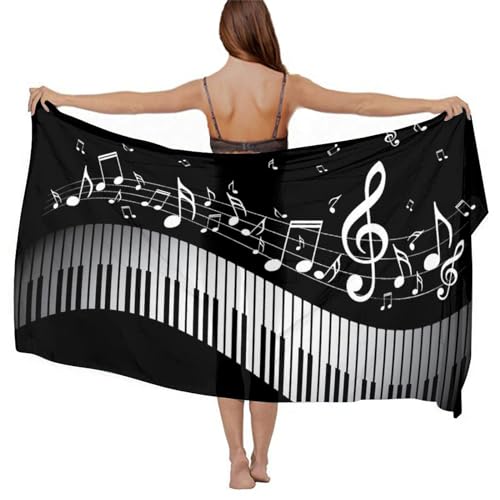 Women's Chiffon Beach Scarf Bikini Cover Up Long Fashion Shawl Scarf3