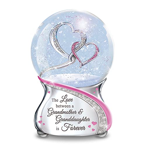 Bradford Exchange Love Between Grandmother and Granddaughter Glitter Globe