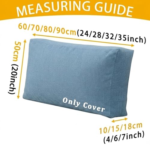 Housse de coussin en lin de qualité supérieure effet texture 3D pour canapé - 3