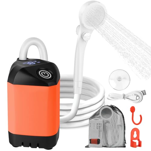 Barong Yekhna Portable Shower for Camping with 7800mAh Battery, Rechargeable