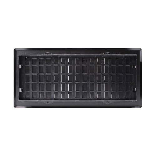 Decor Grates (4-Pack) AJH410-BLK Oriental Floor Register, 4x10 Inches, Textured Black Finish by Decor Grates - Image 7