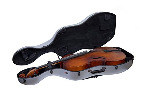 image for Crossrock Cello Case for 4/4 Full Size with Backpack and Wheels，Poly