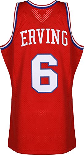 Maillot Julius Erving Sixers Mitchell & Ness Rouge NBA Basket Rétro - 2