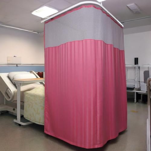 Image of CASA-NEST Hospital Partition PVC Curtains for ICU and Wards PVC Curtains, 4.5 x 8ft, pink-Hos008