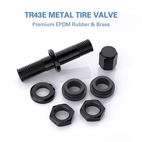 Ckauto 5 Pcs Vs43/Tr43E Tubeless Metal Clamp-In Valve Stems, Black Finish #TOP3