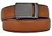 Hampton Men's Leather Belt with Innovative Contempo Magnum Ratchet Belt Buckle - One Size Fit, Saddle Tan
