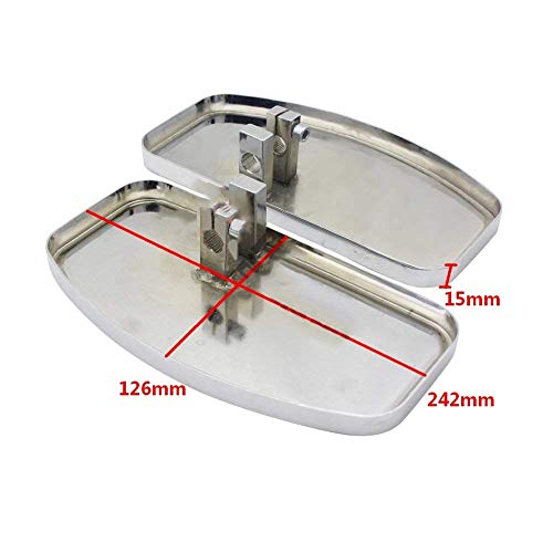 Motorcycle Floorboard Front/Rear Passenger Foot Pegs For Honda Magna Vf250/Vt250/Vf750 1994-2013 Yamaha V-Star Dragstar Xvs 650 / Virago Xv125/250/400 Pair (Reat) #TOP3