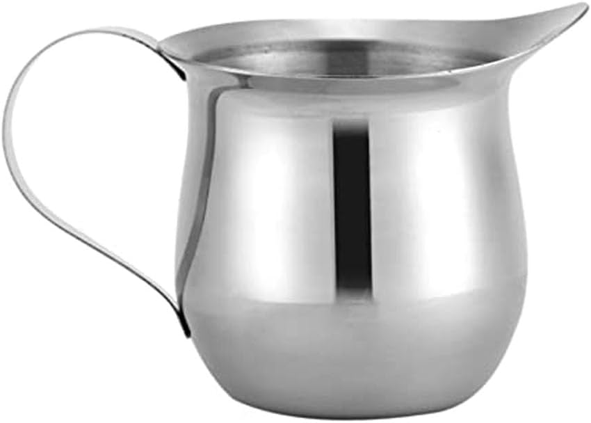 2 Piece Stainless Steels Espresso Shot Frothing Pitcher Art, B