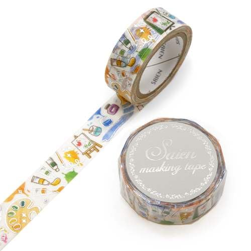 �J�~�C�\�Y��(Kamiiso) SAIEN �}�X�L���O�e�[�v ���G�`������ 15mm×7m UR-3071