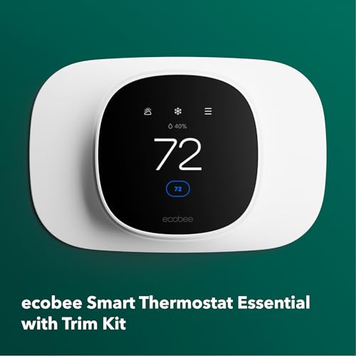 Image of ecobee Smart Thermostat Essential with Trim Kit - Programmable Wi-Fi Thermostat, ecobee Trim Plate