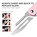 DRACHENADER Small Cute Pink Pocket Knife for Women, Mini Folding Scaple Knife for Everyday Carry, Gift for Women, Mother