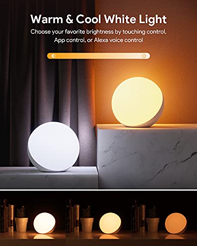 Hifree Smart LED Tischlampe, RGB Dimmbar Touch Nachttischlampe für Kinder – Ansicht 4