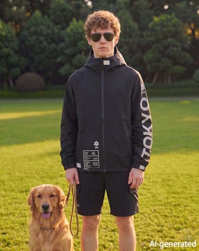 Image of Niepce Inc Japanese Streetwear Waterproof Windbreaker Jackets for Men | Cosplay, Everyday Wear, Gift for Boyfriend or Son