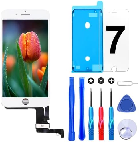 Brinonac for iPhone Xr LCD Screen Replacement Kit,6.1 inch 3D Touch Screen Display Digitizer Frame Assembly Set with Repair Tools,Adhesive and Tempered Glass for A1984/A2105/A2106/A2108