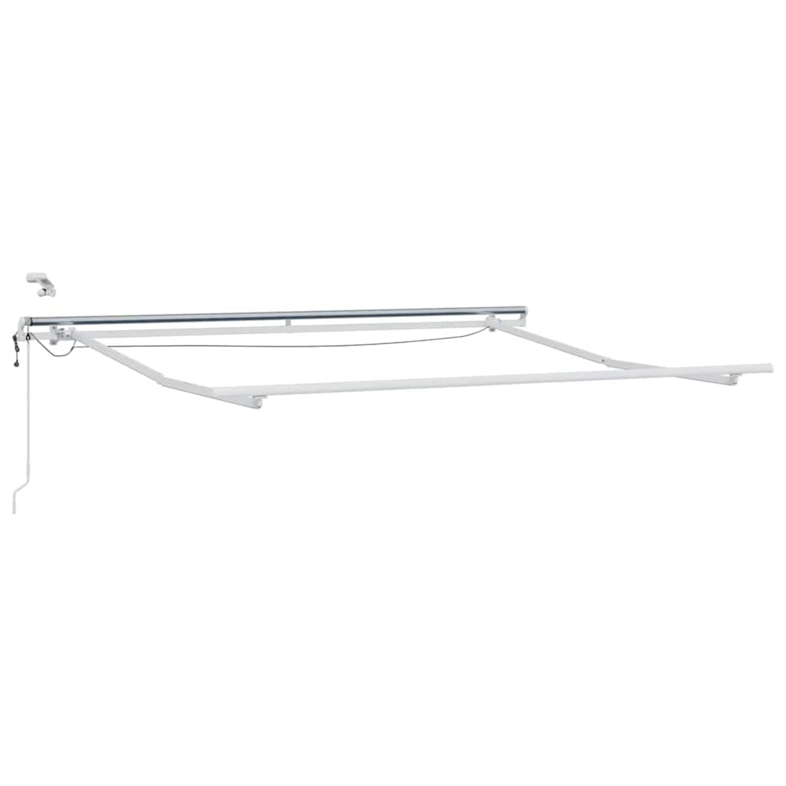 Gelenkarmmarkise 300x250 cm mit & Windsensor Polyester PU-beschichtet, anthrazit-weiß, für Privat & Gastronomie