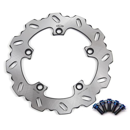 Arashi Rear Brake Disc Rotor w/Mounting Bolts Screws for Yamaha XT700Z TENERE RALLY EDITION/WORLD RAID ABS 2019-2022, FZ09 2014-2022, MT09 2014-2021, MT-09 SP ABS 2020-2022