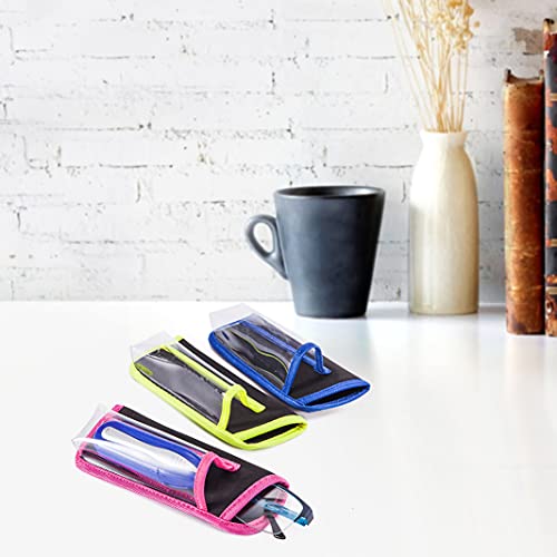 Image of TRIUMPH VISION Reading Glasses Pouch Eyeglass Sleeve Soft Case Slim 3 Pack | Alternative to Bulky Case Lightweight,Neoprene Lined Padded Protect Optical lens Slip in, Cute Pattern Portable for Daily Use