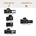 Camera Case Compatible with Sony Alpha ZV-E10 / ZV-1F / ZV-1 / ZV-1 II Vlog Camera with Shoulder Strap by LTGEM, Fits Vlogger Accessory Kit Tripod and Microphone, Black+Gray