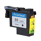 Tosuny Professioneller Druckkopf für HP80 Designjet 1000/1050/1055-Serie, hochwertiger Tintendruckkopf(C4820a Schwarz)