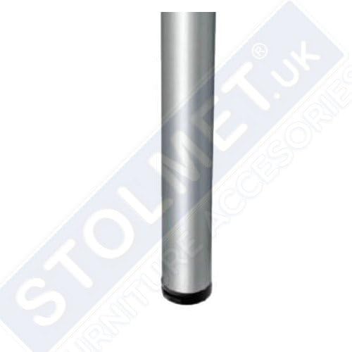 Adjustable Breakfast Bar Leg Table/Work/Kitchen 60 mm Diameter (710mm, Aluminium)
