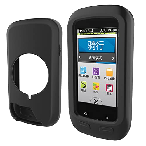 Moorovgi Hülle kompatibel Garmin Edge 1000,Silikon-Hülle, stoßfestes Fahrradzubehör für Garmin Edge 1000 (Schwarz) Cover