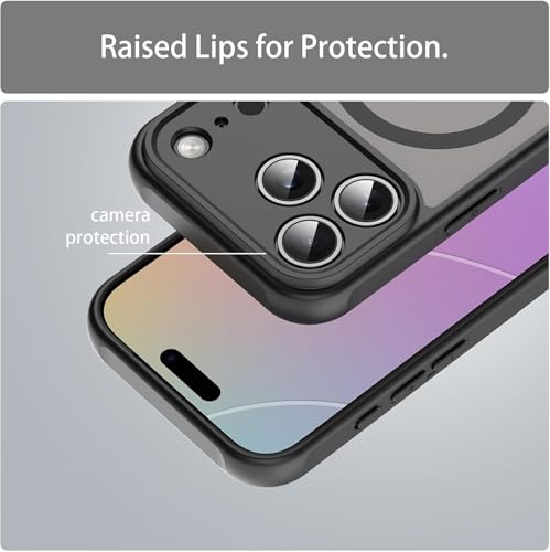 Image of Case Cover for iPhone 17 Pro (Frosted Black with MagSafe, iPhone 17 Pro)