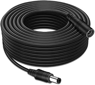 Tonton Power Extension Cable 33ft 10M 2.1mm x 5.5mm Compatible with 12V DC Adapter Cord for CCTV Security Camera IP Camera Standalone DVR