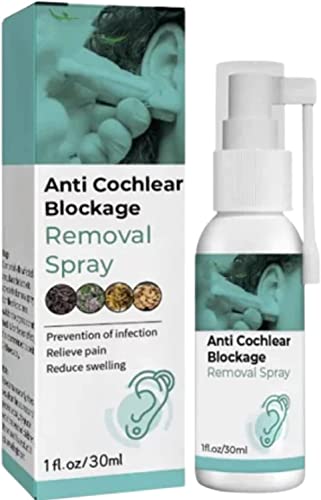 DUBUSH 2023 Anti Cochlear Blockage Removal Spray Piercing Aftercare Spray Ear Wax Clogging Spray Natural Ear Spray for Cochlear Blockage Ear Infections
