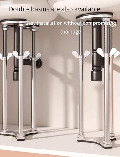 Support de lavabo encastrable cuisine réglable en acier inoxydable solide - 6