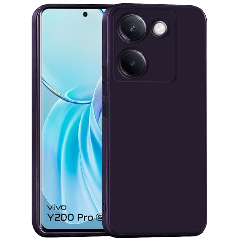 Image of Back Cover for Vivo Y200 Pro 5G / Y300 Plus 5G | Full Camera Protection | Premium Liquid Silicon Case | Flexible Bumper Case for Vivo Y200 Pro 5G / Y300 Plus 5G (Maroon Red)