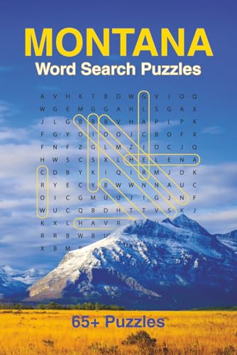 Montana Word Search Puzzle Book: 65+ Puzzles All About Big Sky Country, Skiing, Cities, National Parks and More...