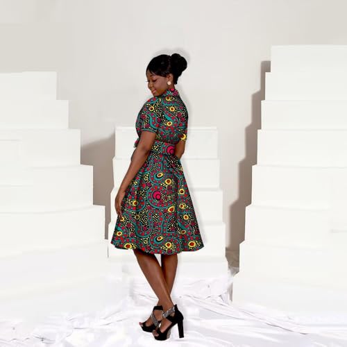 African Dresses for Women Ankara Wax Print Evening Dresses Dashiki Women Outfits Plus Size Africa Party Clothing3