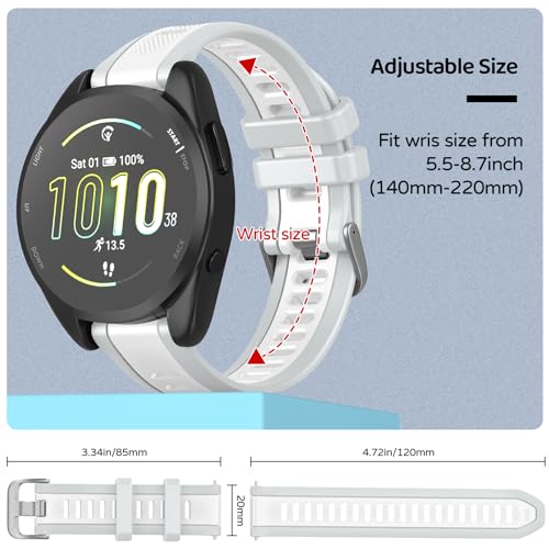 Correa para reloj Garmin Forerunner 20mm silicona miniatura 4