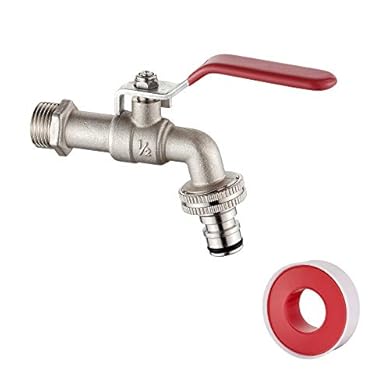 Foto di Ibergrif M22201-1 - Rubinetto Giardino, Valvola di Sfogo a Sfera, Ottone, marrone