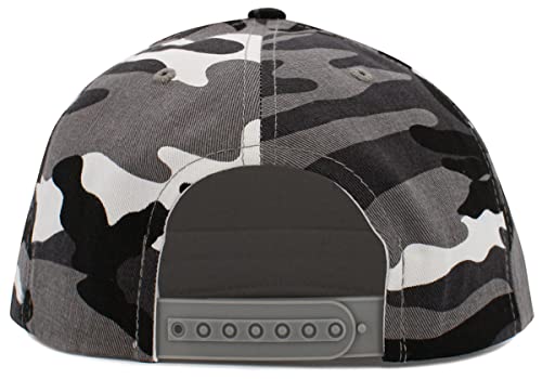 Image of KBETHOS Classic Snapback Hat Blank Cap Underbrim Cotton Wool Blend Flat Visor Adjustable Unisex
