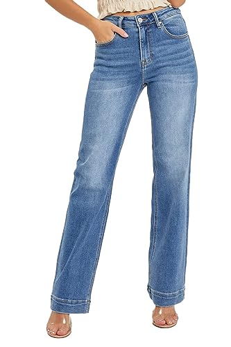 SALT TREE Risen Jeans - High Rise Straight Jeans - RDP5444