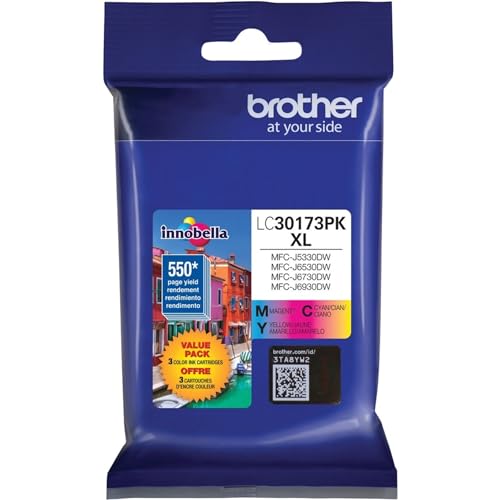 Brother Printer LC30173PK High Yield XL 3 Pack Ink Cartridges- 1 Ea: Cyan/Magenta/Yellow Ink - image 2