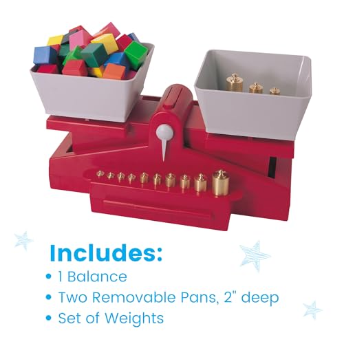 hand2mind Precision School Balance Weighted Balance, School Weight Scale for Kids, Balance Scale for Classroom, Primary Balance Scale, Math Manipulatives Middle School, Student Math Balance by hand2mind - Image 2
