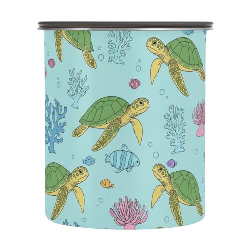 Envase Hermético de Acero Inoxidable 900ml Azul Coral