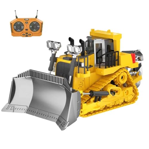 ADTHLIER Remote-Controlled Bulldozer, a 9-Channel Toy Bulldozer, 2.4GHz, with Lights...