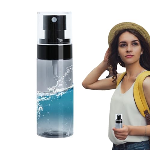 Flacons pulvérisateurs de voyage – Récipient de vide transparent anti-fuite, distributeur rechargeable à brume fine, accessoire portable de taille voyage | Alcool Désinfectant Articles de toile