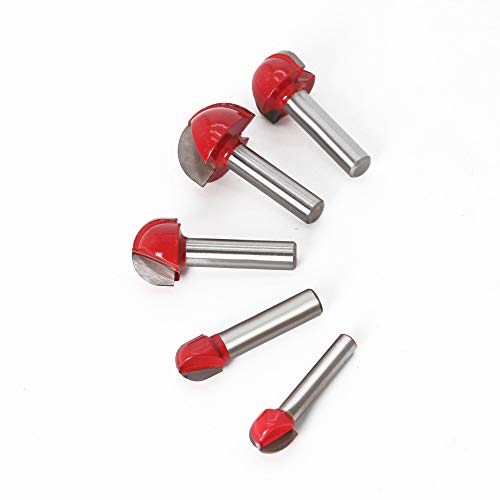 DingGreat 5 Pezzi 8mm Shank Fresa a fondo