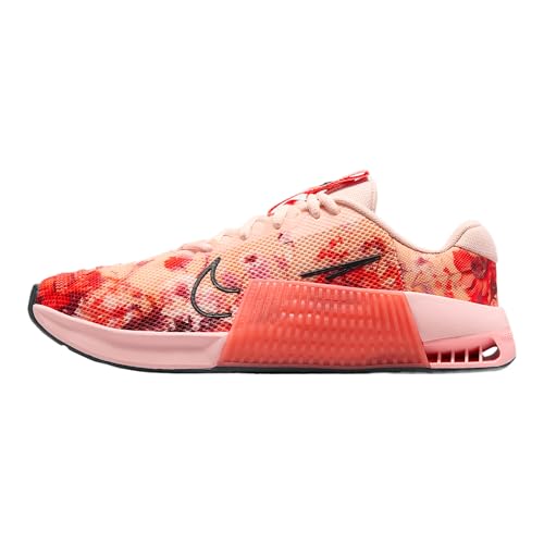 Nike Metcon 9 AMP Women's Workout Shoes (HJ6210-600, Washed Coral/Magic Ember/Pink Tint/Black)