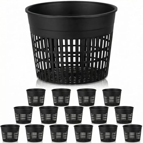 Weysat 16 Pcs Aquatic Plant Pots 6 Inch Round Pond
