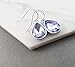 March Birthstone Earrings – Aquamarine Crystal Teardrop Earrings, Sterling Silver Ear Wires, Handmade Gift