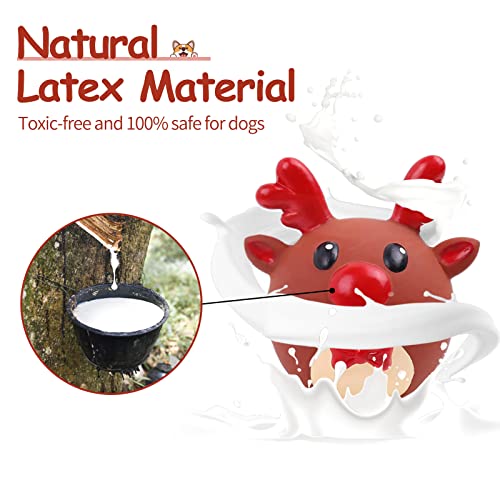Malier Christmas Themed Latex Dog Toy Set #TOP14
