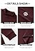 Herberton Mens Muscle Fit Fashion Shirts Cold Weather Trendy Pullover Solid Warm Fleece Regular Fit Turtle Neck Winter Solid Color Mock Neck Stretch Outdoor Basic Plain Sweater Burgundy M